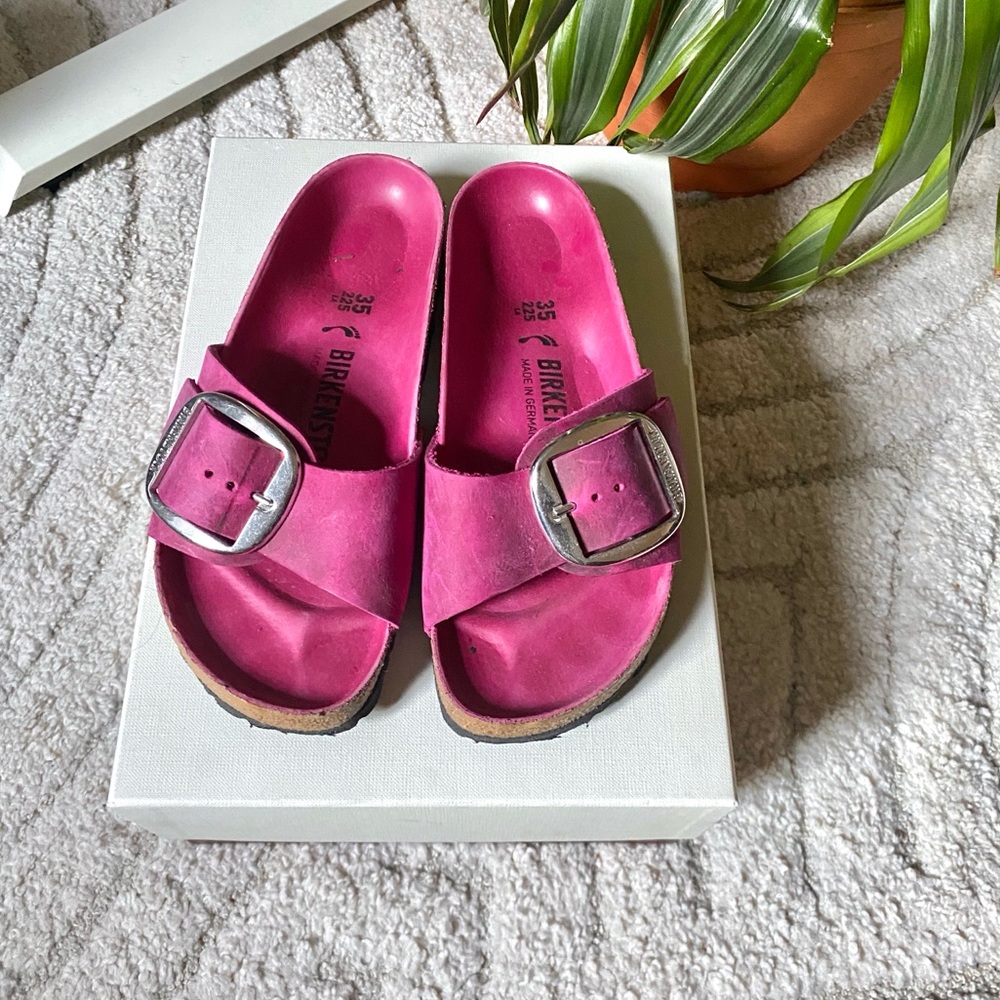Fuschia Birkenstocks EU size 35